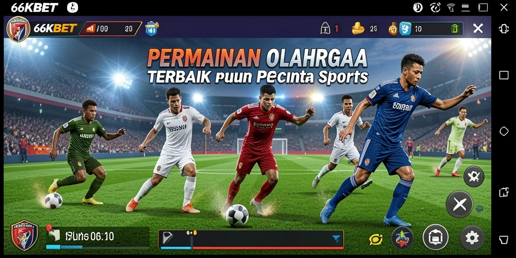Tampilan gameplay seru dalam 66KBET dengan aksi olahraga yang mendebarkan.