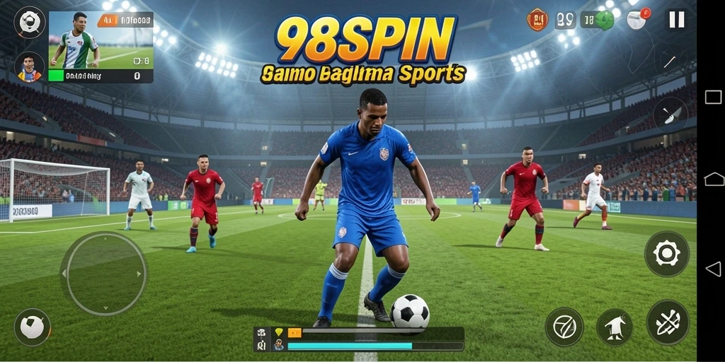 Screenshot gameplay 98SPIN menampilkan serunya pertandingan olahraga.
