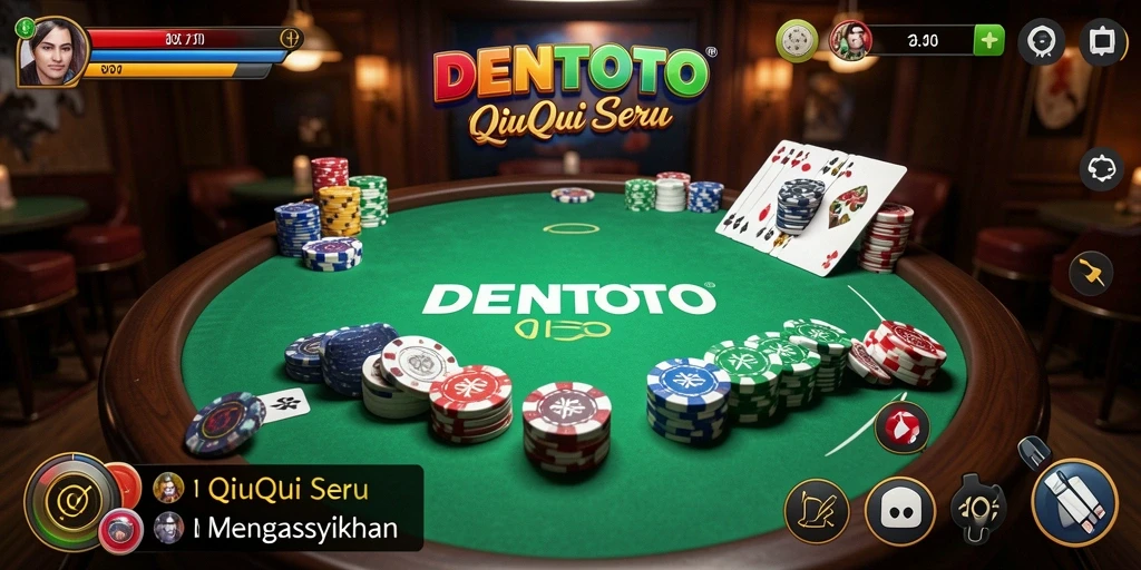 Screenshot DENTOTO menampilkan gameplay QiuQiu yang seru.