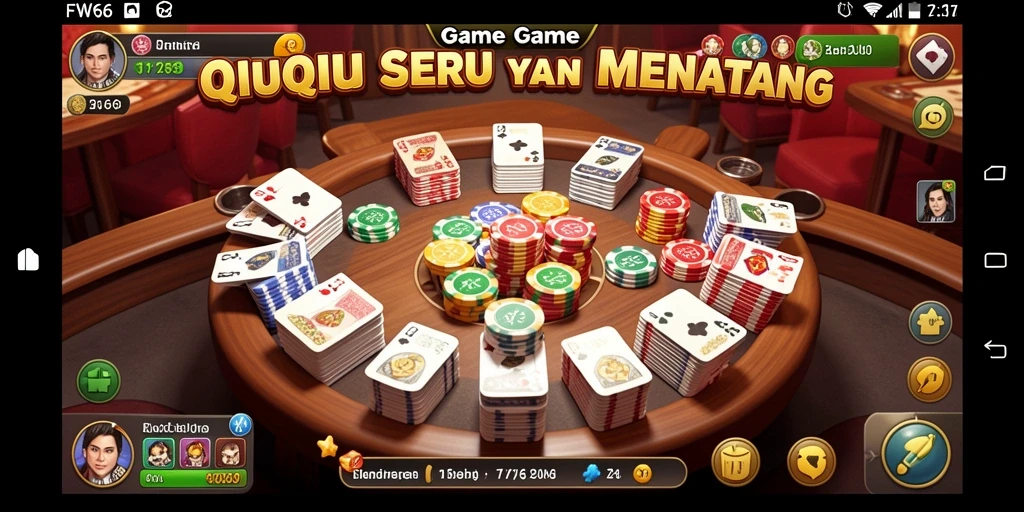 Tampilan gameplay QiuQiu yang menarik dan seru di FW66.