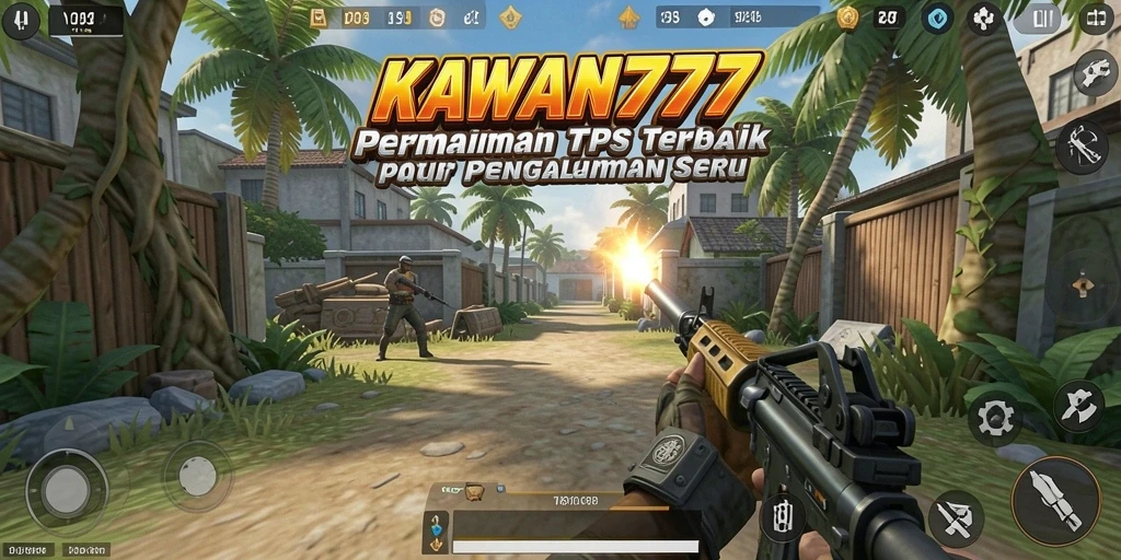 Screenshot menunjukkan aksi seru dalam permainan TPS KAWAN777.