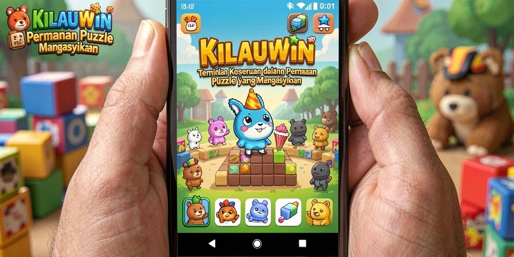Screenshot permainan KILAUWIN menunjukkan tantangan Puzzle yang menarik.
