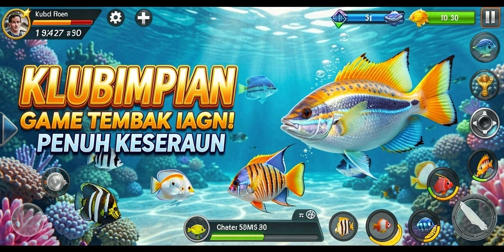 Tangkapan layar KLUBIMPIAN menunjukkan momen seru berburu ikan.