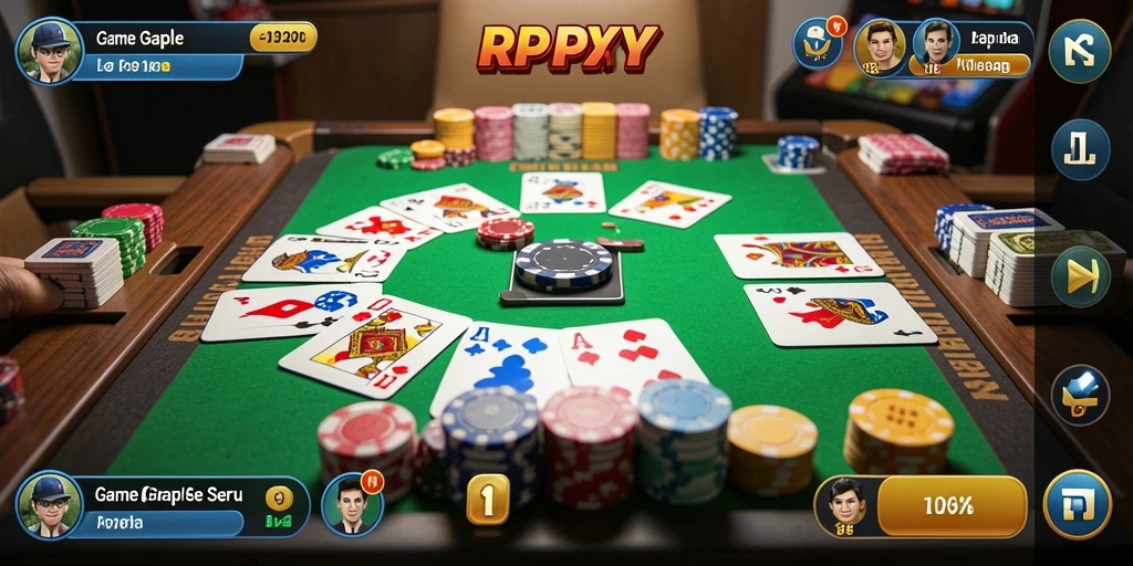 Tangkapan layar gameplay Gaple yang menarik dan interaktif.