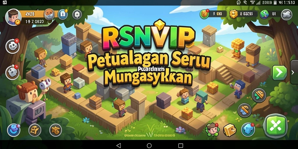 Tangkapan layar RSNVIP menunjukkan tantangan puzzle yang menarik.