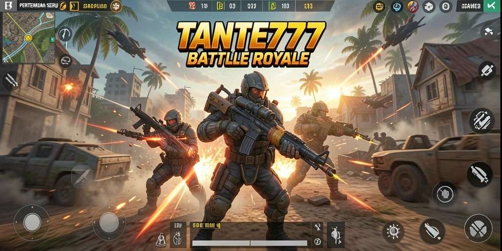 Tampilan menegangkan dari pertempuran di TANTE777